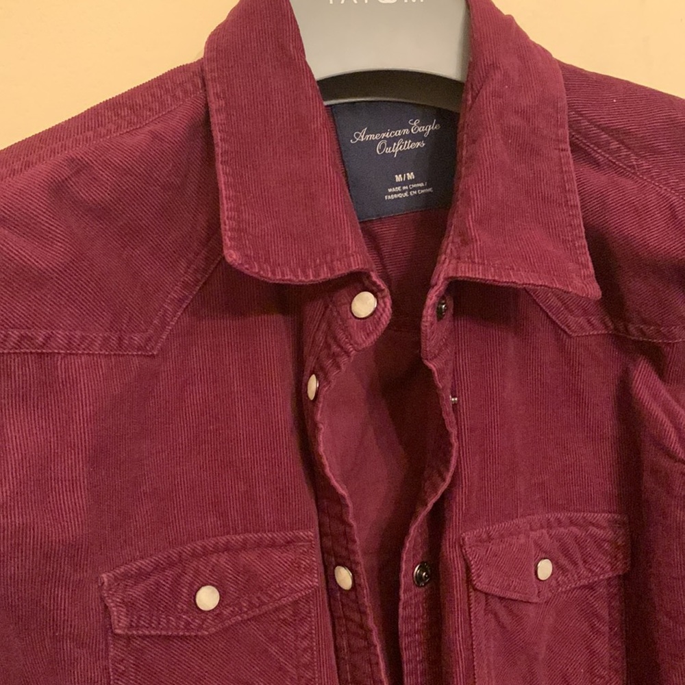 American Eagle Blouse Button Front Long Sleeve Cu… - image 3